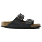 Sandalias Birkenstock Arizona Oiled Black Soft, perfil lateral