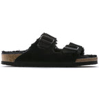 Sandalias Birkenstock Arizona Sheepskin Black, perfil lateral