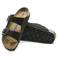 Sandalias Birkenstock Arizona Suede Mocha Soft, detalle de la suela