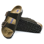 Sandalias Birkenstock Arizona Suede Mocha Soft, detalle de la suela