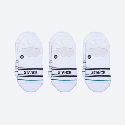 Basic 3 Pack No Show White Mujer