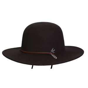 Bird And Feather Wool Hat Chocolate