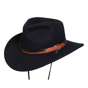 Port Douglas Outback Wool Hat Black
