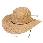 Sombreros Conner Hats Tuscany Wide Brim Ladies Summer Straw Hat, vista de perfil
