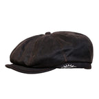 Sombreros Conner Hats Brent Weathered Newsboy Cap, vista de perfil