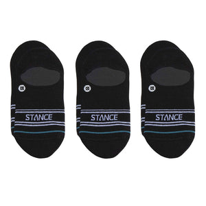 Basic 3 Pack No Show Black Hombre