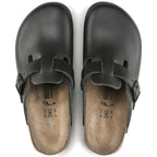 Zuecos Birkenstock Boston Super Grip Black, vista cenital