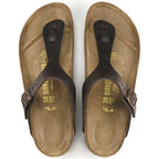 Sandalias Birkenstock Gizeh Oiled Habana, vista cenital