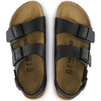 Sandalias Birkenstock Milano Black, vista cenital