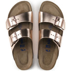 Sandalias Birkenstock Arizona Metallic Copper, vista cenital