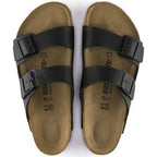 Sandalias Birkenstock Arizona Birko-flor Black, vista cenital