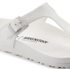 Sandalias Birkenstock Gizeh EVA White, detalle del material
