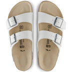 Sandalias Birkenstock Arizona White, vista cenital