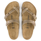 Sandalias Birkenstock Mayari Tabacco Brown, vista cenital