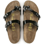 Sandalias Birkenstock Mayari Black Lack, vista cenital