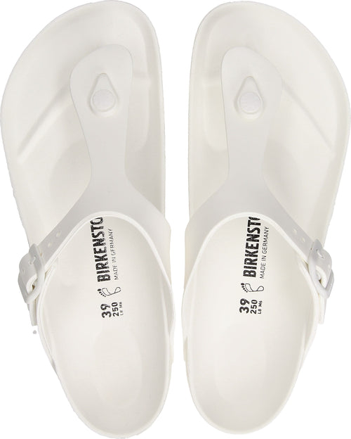 Sandalias Birkenstock Gizeh EVA White, vista cenital