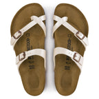Sandalias Birkenstock Mayari Graceful Pearl White, vista cenital