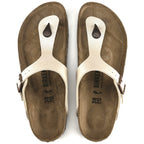 Sandalias Birkenstock Gizeh Graceful Pearl White, vista cenital