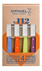 Cocina Opinel SET DE 4 N°112 SWEET POP, SURTIDO DE COLORES AZULMANDARINAVERDE CLAROMORADO, empaque del producto