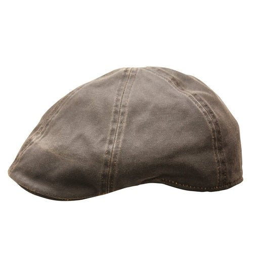 Gorro Conner Hats Merrik Cotton Newsboy Cap Cafe, vista de perfil